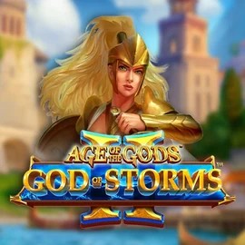 Age Of The Gods: God Of Storms 2 casino game by Playtech – featured logo at Spinsy Casino