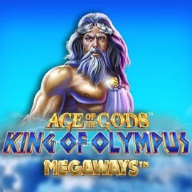 Age Of The Gods: King of Olympus Megaways game by Origins – logo hosted on Spinsy Casino