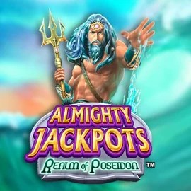 Almighty Jackpots – Realm of Poseidon logo by Novomatic at Spinsy Casino