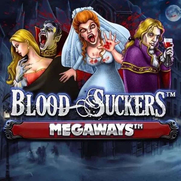 Blood Suckers Megaways online game logo by Red Tiger Gaming on sspinsy.eu