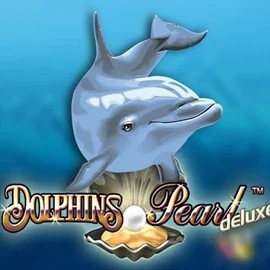 Dolphins Pearl Deluxe online game logo by Novomatic on sspinsy.eu