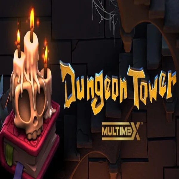 Dungeon Tower slot logo by Peter & Sons at Spinsy Casino