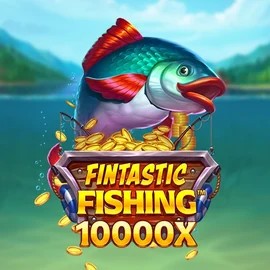 Fintastic Fishing slot logo by Foxium at Spinsy Casino
