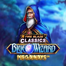 Fire Blaze Blue Wizard Megaways game by Rarestone Gaming – logo hosted on Spinsy Casino