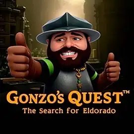 Gonzo's Quest slot icon by NetEnt, available at Spinsy Casino