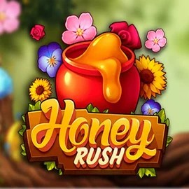 Honey Rush slot logo by Play'n GO at Spinsy Casino
