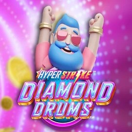 Hyper Strike Diamond Drums logo by Gameburger Studios Spinsy Casino