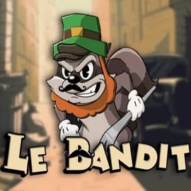 Le Bandit slot logo by Hacksaw Gaming at Spinsy Casino