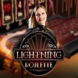 Live Casino logo of Lightning Roulette from Evolution at Spinsy Casino
