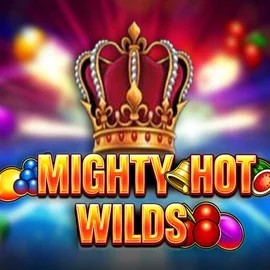 Mighty Hot Wilds slot logo by Inspired Gaming at Spinsy Casino