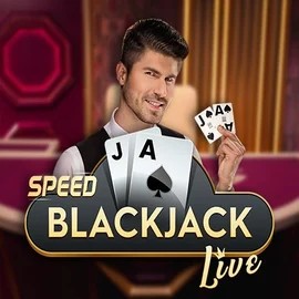 Speed Blackjack slot logo by Pragmatic Play at Spinsy Casino