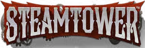 Steam Tower Slot online game logo by NetEnt on sspinsy.eu