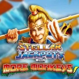 Stellar Jackpots with More Monkeys logo by Lightning Box Game at Spinsy Casino