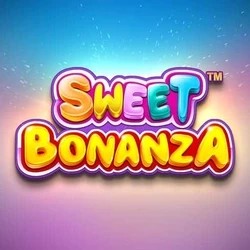 Sweet Bonanza logo by Pragmatic Play at Spinsy Casino