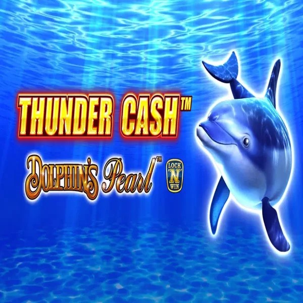 Official Slots logo: Thunder Cash Dolphins Pearl by Novomatic at Spinsy Casino